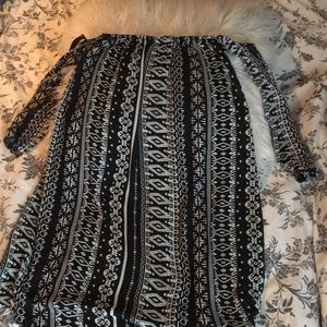 Black and white causal event dress